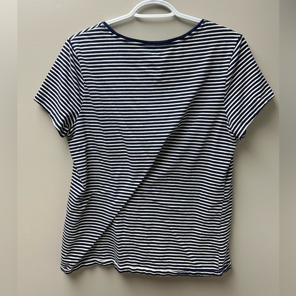 George Blue and White Striped T Shirt - Picture 2 of 3